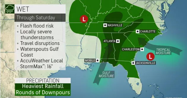Alabama heavy Rain Inundates
